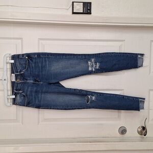 FRAME DENIM Wash Le High Skinny Raw Step Hem Jeans Women Size 25 Inseam 25 3/4"